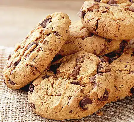 Cookies auf Sackleinen.